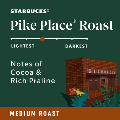 Starbucks Pike Place Roast K-Cup Pods: A Delicious Medium Roast Coffee