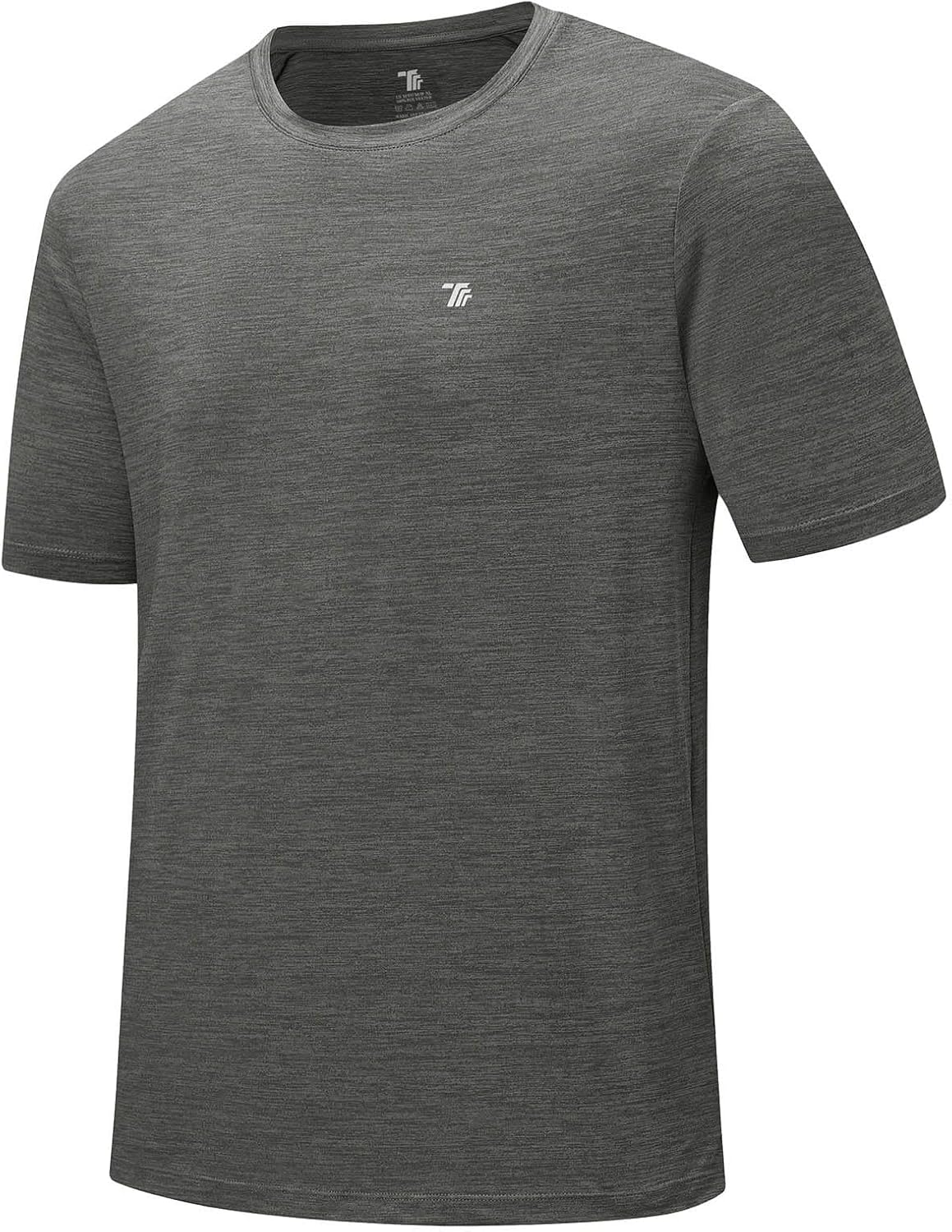 Rdruko Herren Kurzarm Trainingsshirts – Trockene Passform – Feuchtigkeitstransportierend – Für Laufen, Fitnessstudio, aktiven Sport