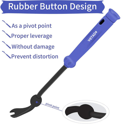 Wetado Trim Removal Tool, Car Upholstery Repair Kit, Car Door Audio Panel Trim Removal Set, Fastener Terminal Remover Tool Set Clips Pry Kit Auto Clip Pliers (8PCS Red)