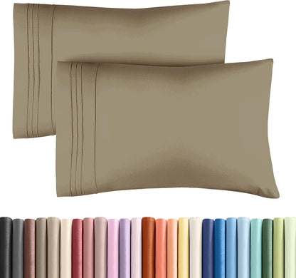 Queen15 - Khaki2-Pack Pillowcases
