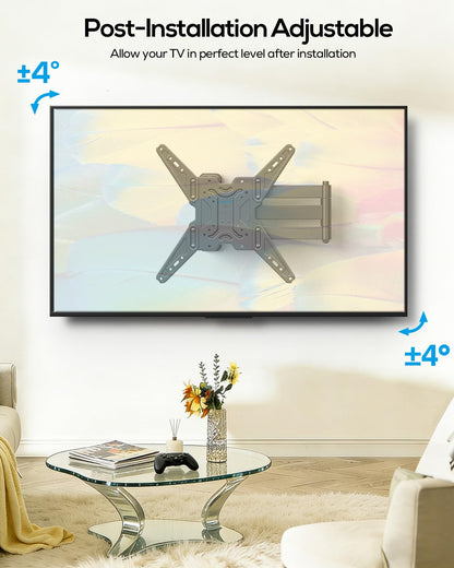 USX STAR Corner TV Wall Mount Long Arm TV Mount Bracket for 37-84 Inch TVs, Full Motion TVs Wall Mounts with 32” Articulating Arms Extension & Tilt & Swivel, Max VESA 600x400mm, Holds up to 100 lbs