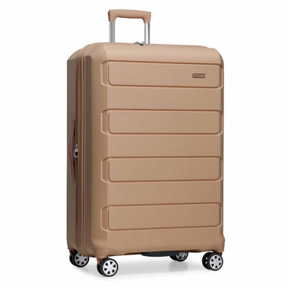 Traveler's Choice Pagosa Hardshell Expandable Luggage with Spinner Wheels, Slate Blue, 3-Piece Set (22/27/30)