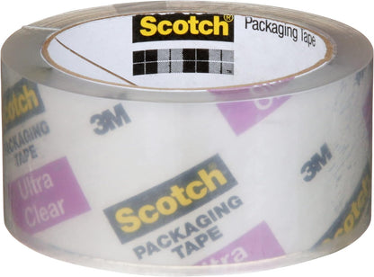 Scotch Verpackungsklebeband, 48 mm x 50 m, 1 Rolle, sicherer Verschluss