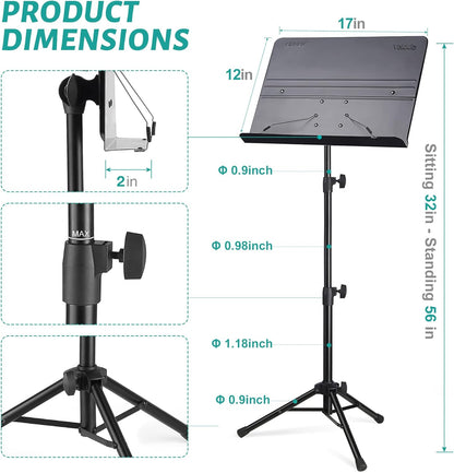 Vekkia Portable Sheet Music Stand: A Game-Changer for Musicians