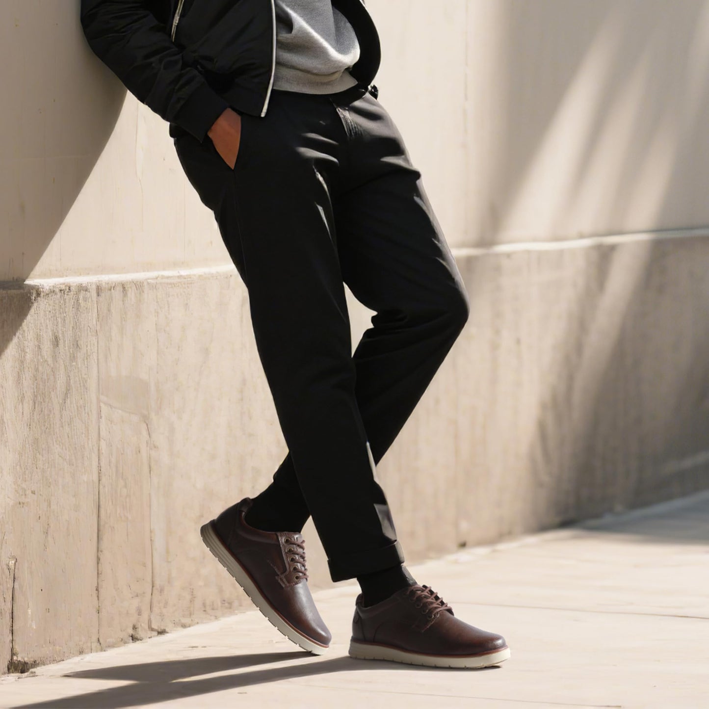 Men Dress Shoes Casual Lace Up Oxfords – Comfortable for Business Travel Work