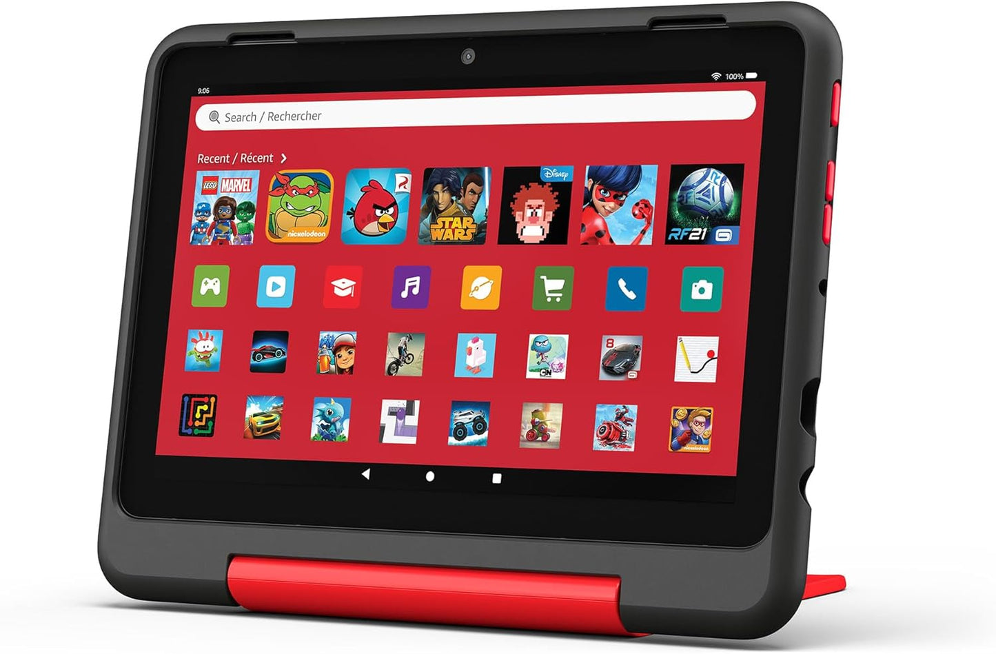 Amazon Fire HD 8 Kids tablet, includes kid-proof bumper for ages 3-5, ad-free content with parental controls, 13-hr battery, 32GB, Blue, newest model