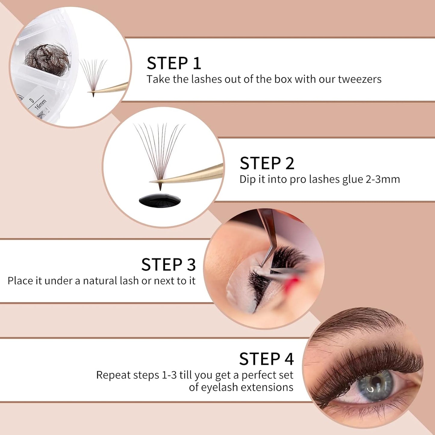 Cluster Wimpern D-Curl Wimperncluster 280 Stück Wimpernverlängerung Cluster Einzelwimpern Weiche DIY Wimpernverlängerungen Gemischtes Tray Wimperncluster Natürlicher Look (60D-0.07D, 8-16mm)