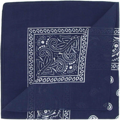 BOOLAVARD 1er, 6er, 9er oder 12er Pack Cowboy-Bandanas mit original Paisley-Muster (Schwarz)
