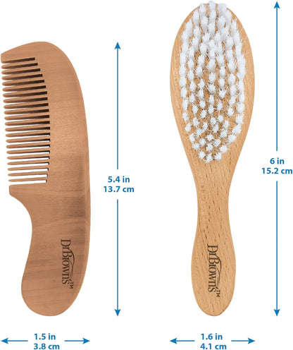 Dr. Brown's™ Soft and Safe Baby Brush + Comb