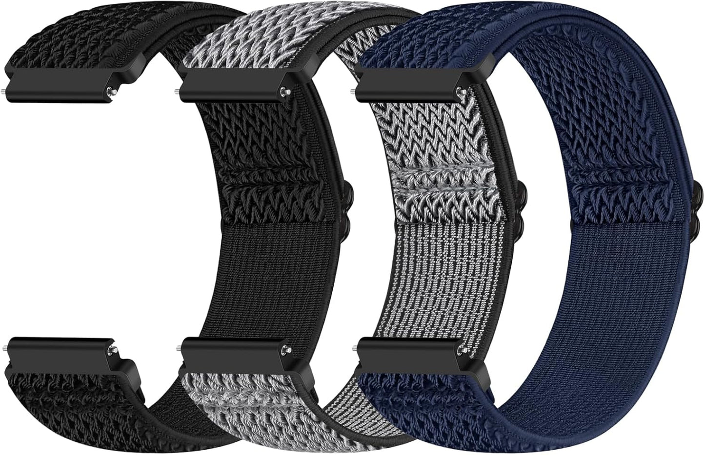 22mmRipple Black+ripple Grey+ripple Blue