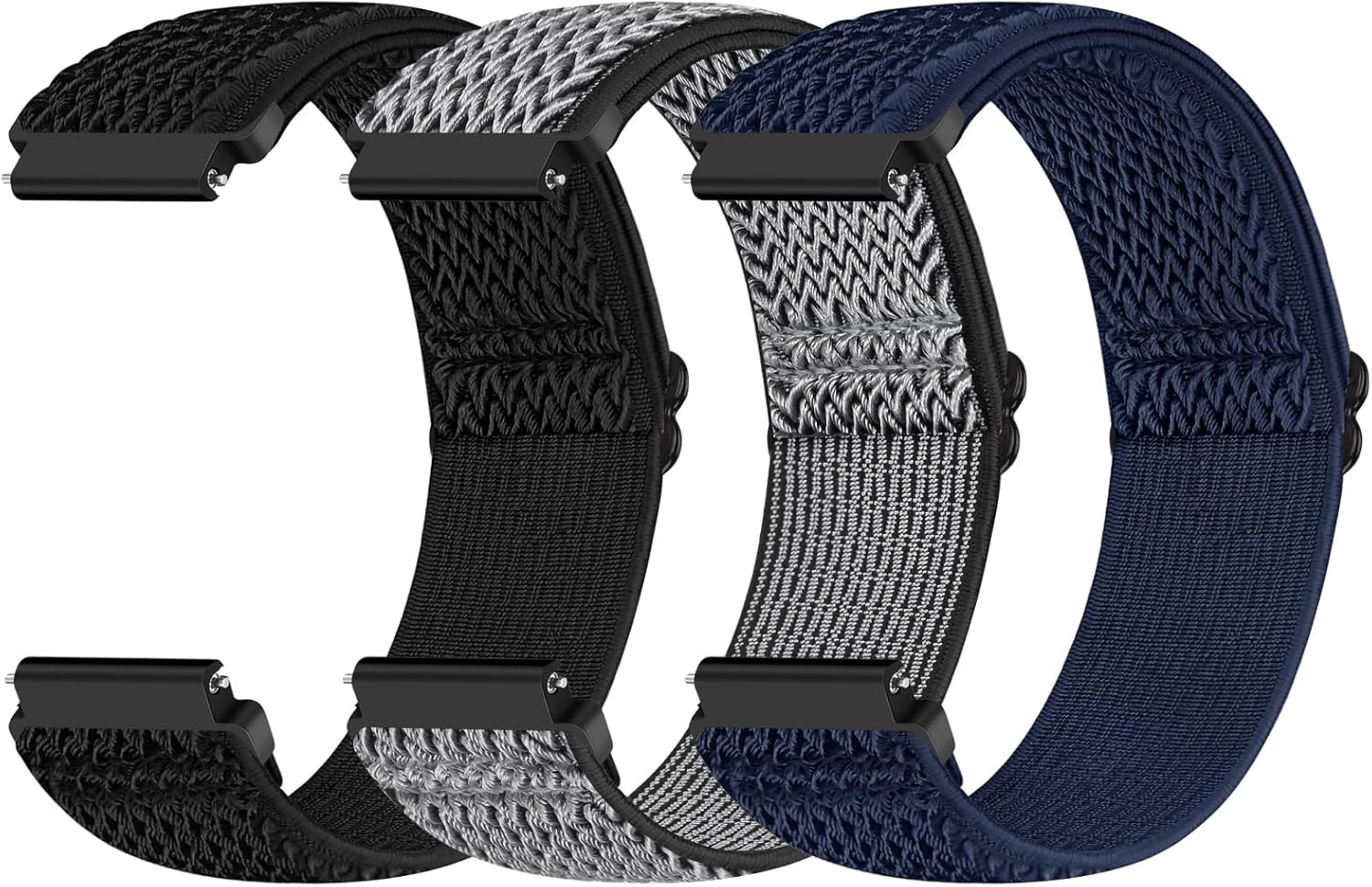 22mmRipple Black+ripple Grey+ripple Blue