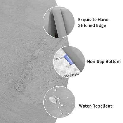 Huloo Sleep Ultra Soft Baby Spielmatte für den Boden, 3,3 cm dicke Elasti-Foam 127x127 cm Laufgittermatte für Kleinkinder, rutschfeste Rückseite, sicher zum Krabbeln und für die Bauchlage, Tatami-Stil (Dunkelgrau)