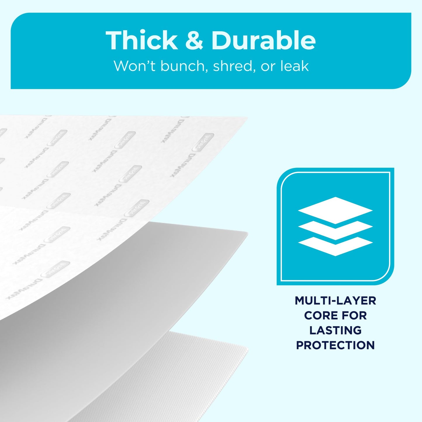 Inspire Super Absorbent Disposable Bed Pads for Chronic Incontinence Ultra Thick and Absorbent Bed Pads Disposable Adult | Pee Pads for Adults (36" X 36" Pack of 50) XX Large