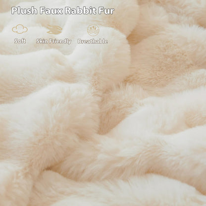 Luxurious Comfort: LIFEREVO's Fluffy Faux Rabbit Fur Throw
