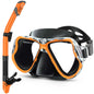 Greatever Dry Snorkel Set,Panoramic Wide View Anti-Fog Scuba Diving Mask,Professional Snorkeling Gear for Adults Kids