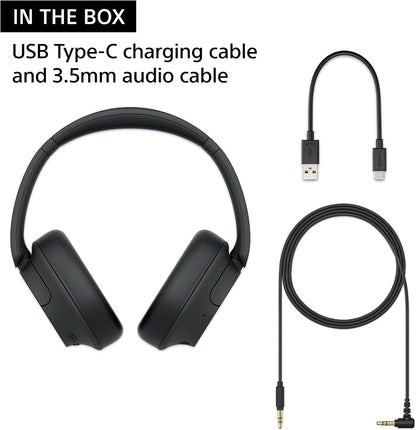 Sony WH-CH720N Noise Cancelling Kabellose Bluetooth Over-Ear Kopfhörer mit Mikrofon und Alexa Sprachsteuerung, Schwarz