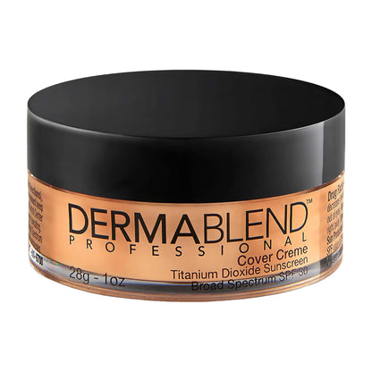 Dermablend Cover Crème Full Coverage Foundation Makeup, Hydrating Cream Concealer for Dark Circles and Blemishes, Maximum Coverage with Mineral Sunscreen SPF 30, 1 OZ
