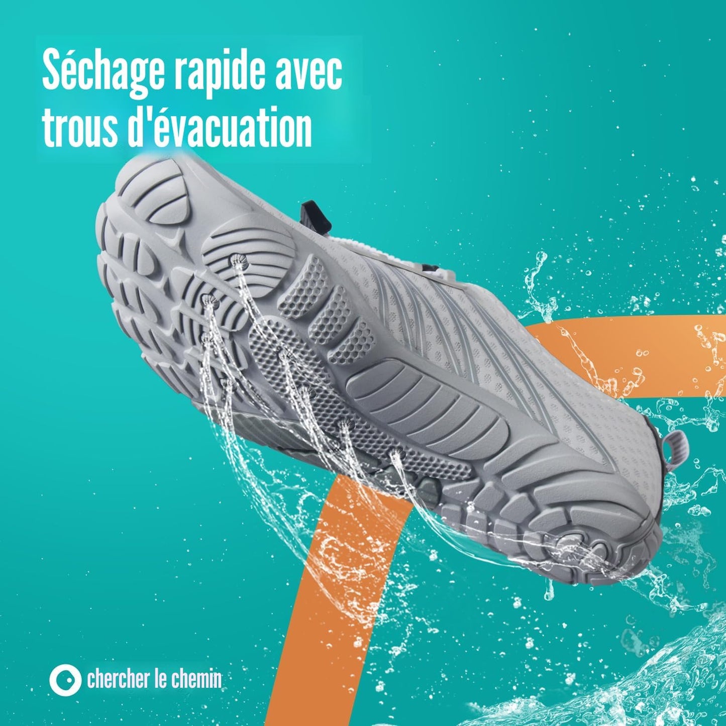SEEKWAY Wasserschuhe Herren Damen Erwachsene Quick-Dry Badeschuhe Barfußschuhe für Strand Schwimmen Fluss Pool See Wandern Kajak Surfen