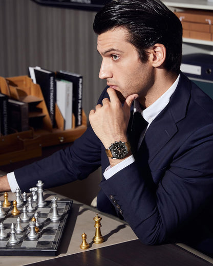 BY BENYAR Uhren für Herren Analog Quarz Chronograph 30M Wasserdicht Leuchtend Großes Zifferblatt Herren Armbanduhren Business Arbeit Sport Freizeit Mode Designer Uhr Elegantes Geschenk für Herren