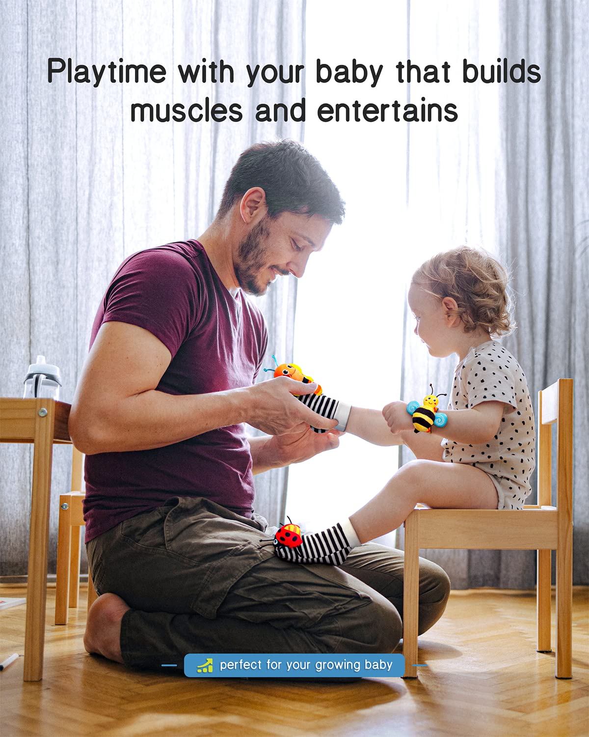 Infinno Baby Wrist Rattle Socks and Foot Finder Set: A Delightful Way to Stimulate Your Little One's Senses