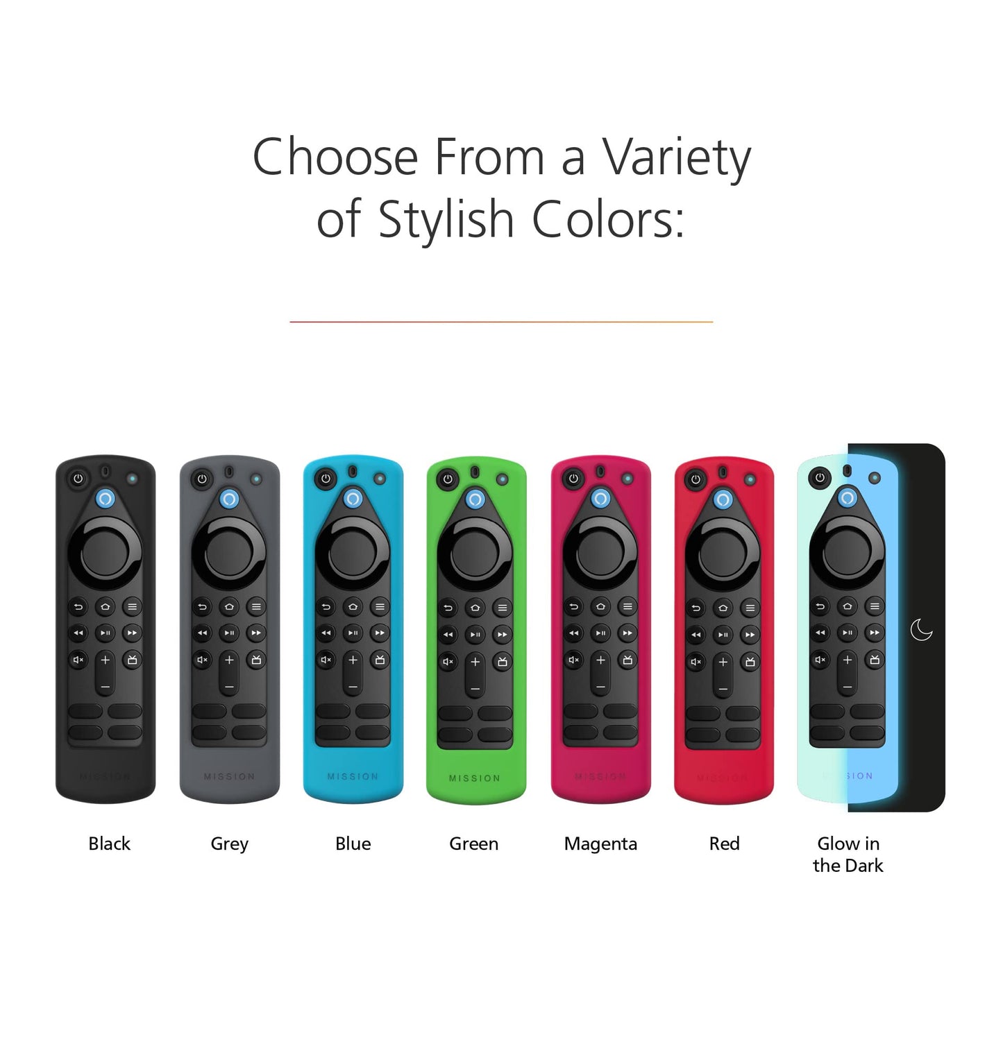Made for Amazon Remote Schutzhülle, für Alexa-Sprachfernbedienung (3. Generation) | Rot