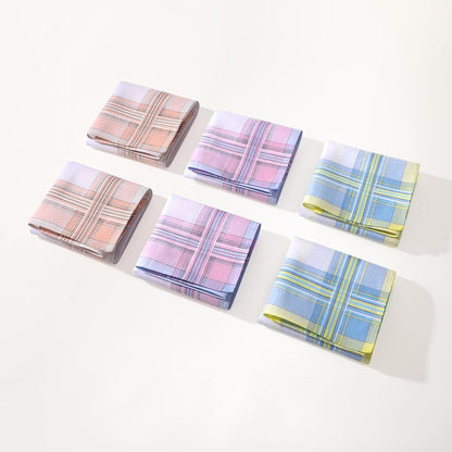 Elevate Your Style with Houlife's 100% Cotton Striped Handkerchiefs
