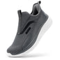 FitVille Men's Extra Wide Slip on Walking Shoes with Arch Support Men Slip on Sneakers for Foot Pain Relief-Stepease V2