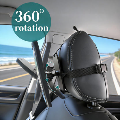 Funbliss Baby-Rückspiegel für rückwärtsgerichteten Autositz, 360° drehbar, sicherheitszertifiziertes, bruchsicheres Acrylglas, klare Weitsicht, Baby-Autospiegel für rückwärtsgerichteten Kindersitz, Baby-Fahrzeugspiegel
