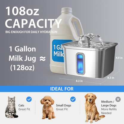Veken Stainless Steel Cat Water Fountain: A Game-Changer for Pet Owners