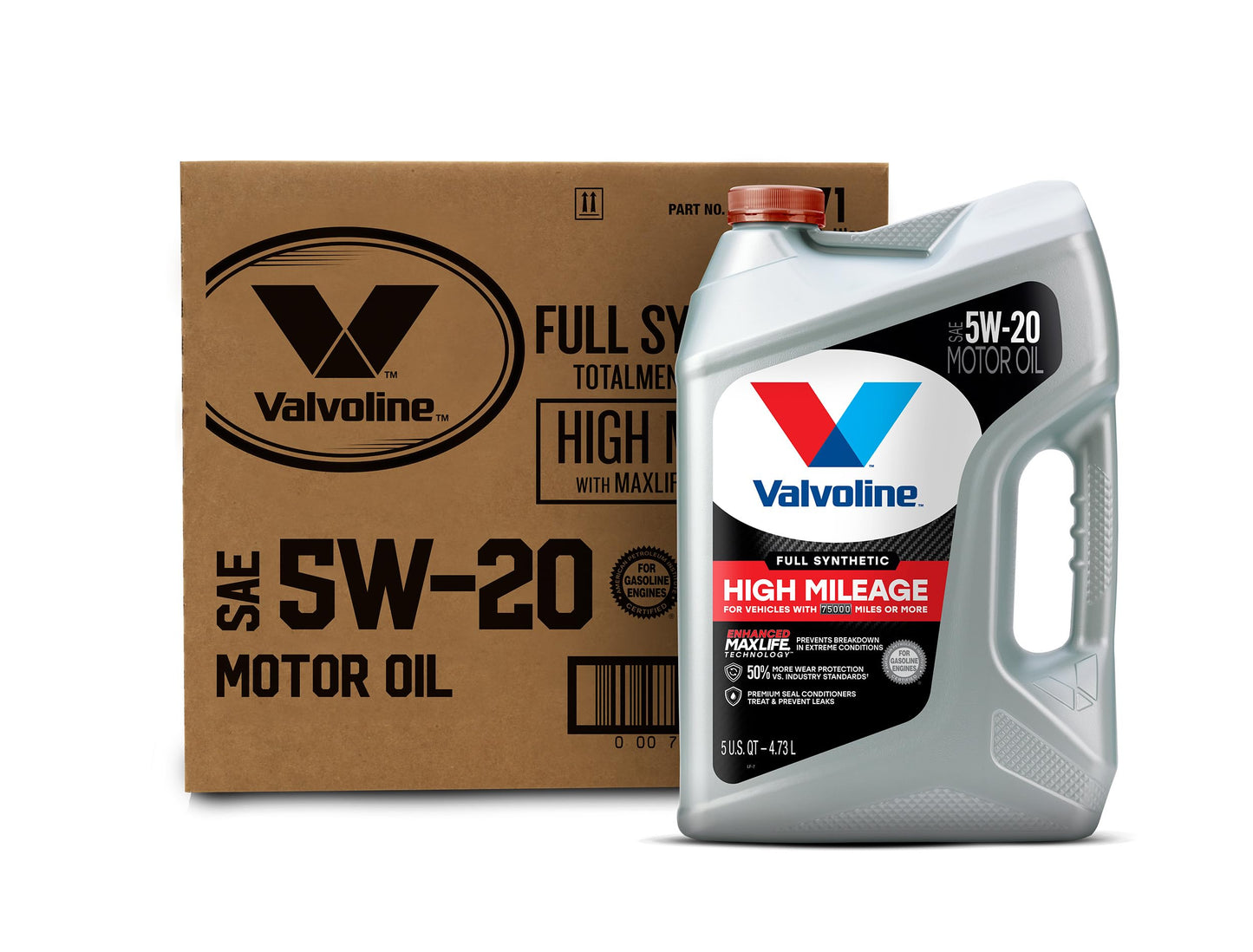 Valvoline MaxLife High Mileage 5W-30 Synthetic Blend Motor Oil 5 Quart