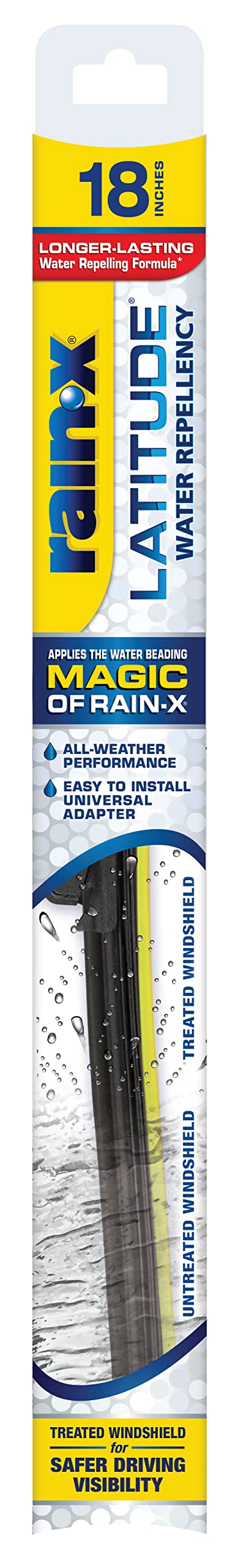 Rain-X 810363 Repellency Water Repellent Wiper Blades, 22" Windshield Wipers (Pack of 2), All Weather Streak-Free for Enhanced Visibility w/Water Repellency Formula [Amazon Exclusive]