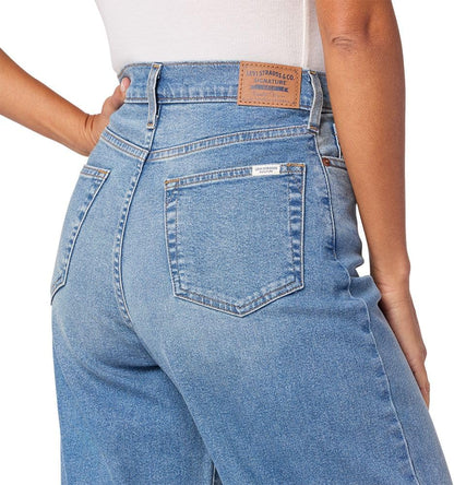 Levi Strauss Signature Womens Heritage High-Rise Loose Straight Jeans