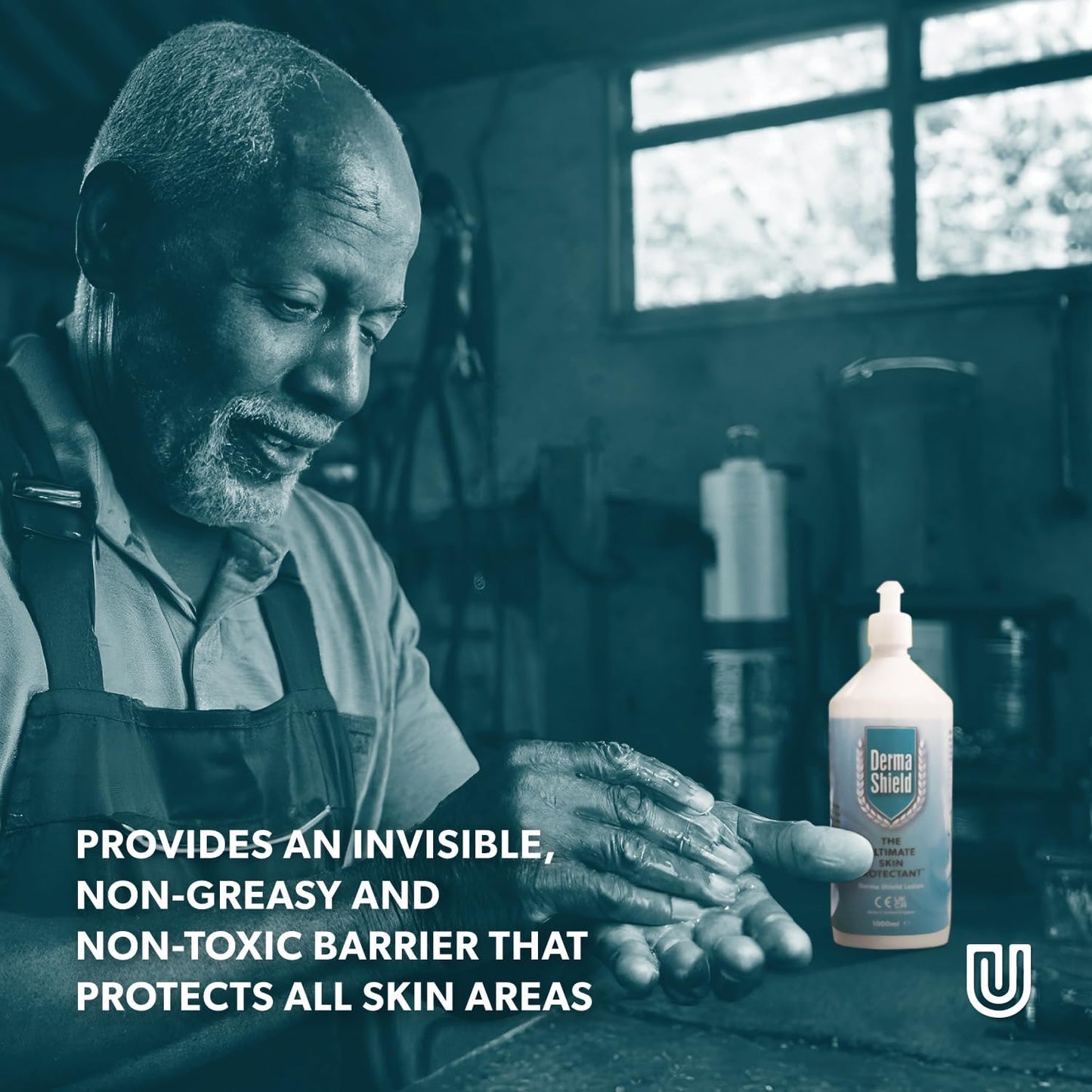 Barrier Cream 1,000 ml Lotion - The Ultimate Waterproof Skin Protection for Hands, Body, Face - Clinically Tested Protection and Relief for Contact Dermatitis, Dry Skin