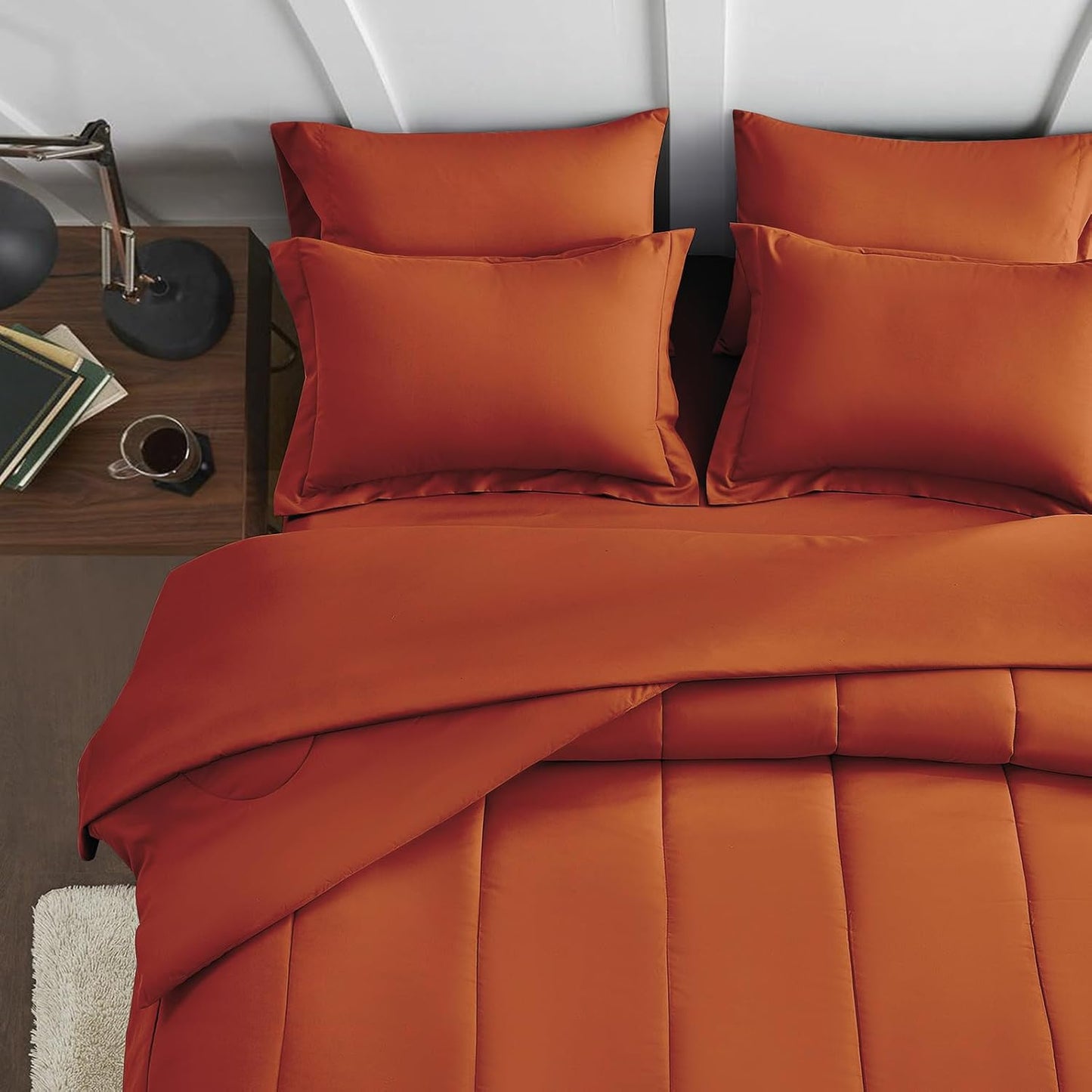 Cozy Up with the Maple&Stone 7-Piece Full Size Down Alternative Comforter Set