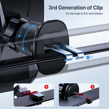 Miracase Car Phone Mount, [Upgraded Strong Military Grade Suction Cup] Long Arm Phone Holder for Car Dashboard Windshield Vent, Hands Free Cell Phone Holder Compatible with All Mobile Phones