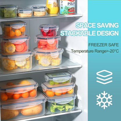 Pure Future 10-teiliges Set (5er-Pack, 1 l) Borosilikatglas-Lebensmittelbehälter mit verbesserten abnehmbaren Verschlussdeckeln – auslaufsichere Essenszubereitungs-Lunchboxen, ofen-/mikrowellengeeignet