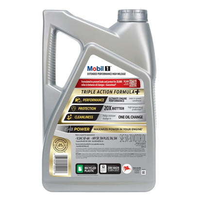Mobil 1 Advanced Fuel Economy Full Synthetic Motor Oil 0W-20, 5 Quart