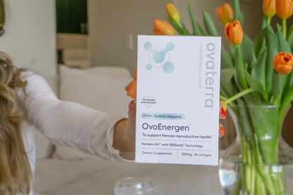 Ovaterra Advanced Prenatal & OvoEnergen CoQ10 Bundle to Support Women Reproductive Health and Egg Health 168 Capsules & 84-100mg Softgel Capsules - 28 Day Supply