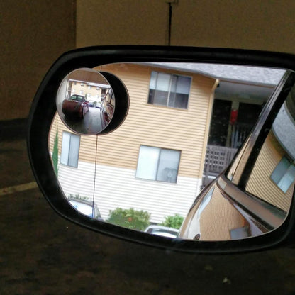 Ampper Blind Spot Mirror, 2" Round HD Glass Frameless Convex Rear View Mirror, Pack of 2