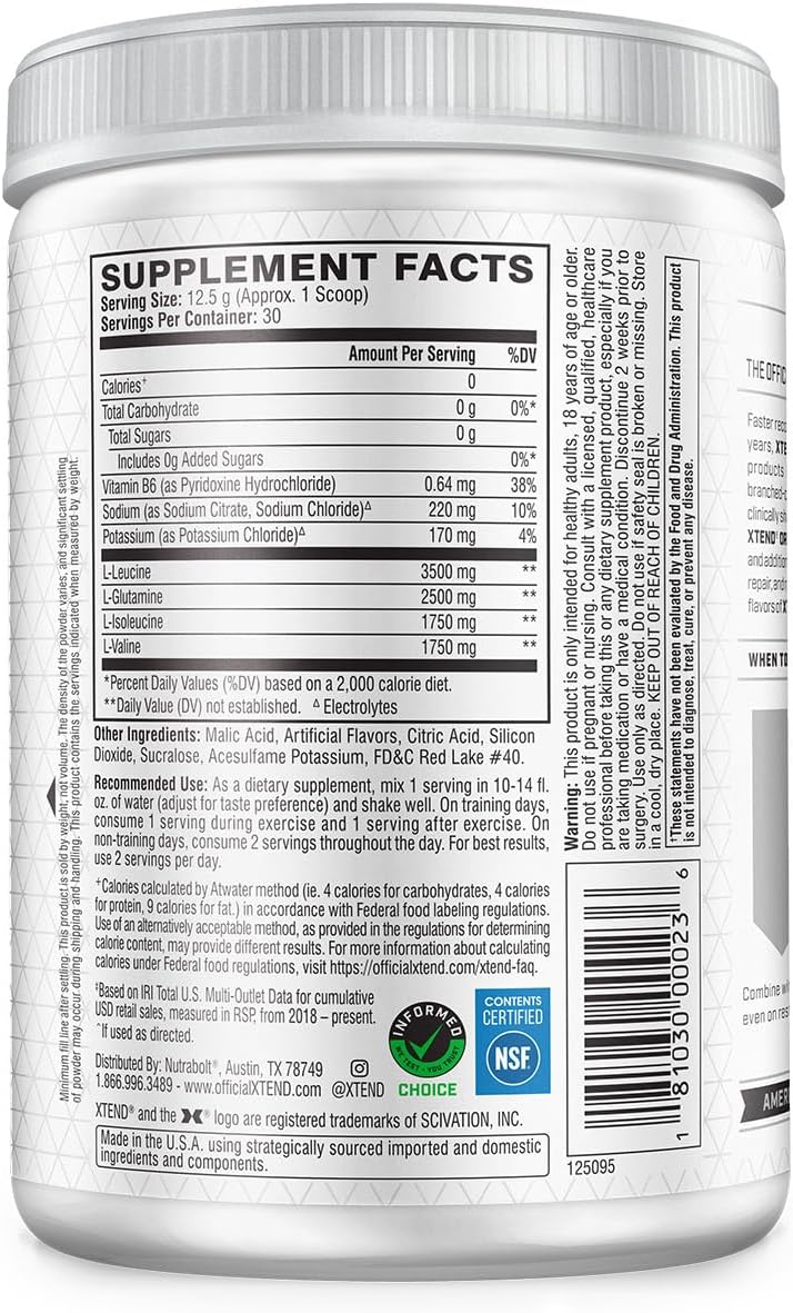 Xtend Amino Acids 90 Serves Italian Glacial Grape 1.28 kg