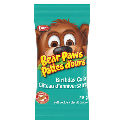 Dare Bear Paws Birthday Cake Cookies, 336g/11.9 oz, 12 Beutel, 1 Box