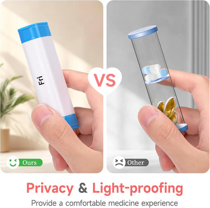 Daily Pill Dispenser, Weekly Pill Organizer 2 Times a Day, Cute Pill Organizer with New Design