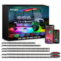 Nilight 6PCS Golf Cart Underbody Light Kit with Canopy Lights Dream Color Multi-Mode Neon Accent Lighting APP Remote Control Sound Active Music Sync IP67 Waterproof 12V-66V for EZGO Yamaha Club Car