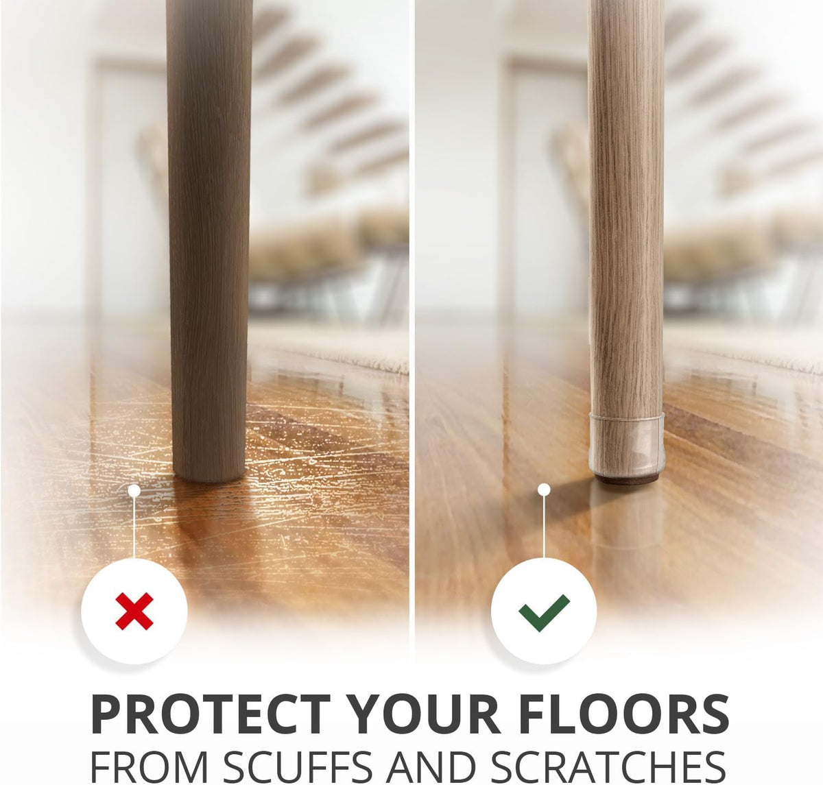 Felt Pads X-PROTECTOR - Giant 235 Pack Premium Furniture Pads. Huge Quantity Felt Furniture Pads Wood Floor Protectors for Furniture Feet – Best Hardwood Floor Protectors. Protect Your Wood Floors!