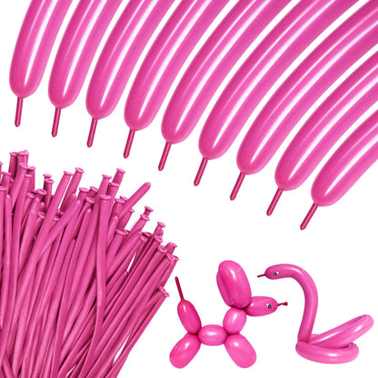 100Pcs clear 260 Balloons Clear Long Skinny Latex Balloon for Animal Ballons, Premium Quality Balloons for Beginners Baloons Making Kid's Carnivals Party Decoartion