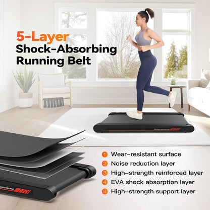 Sperax Walking Vibration Pad, 4 in 1 Treadmill, Walking Treadmill Pad for Home, Treadmills with Remote Control and APP
