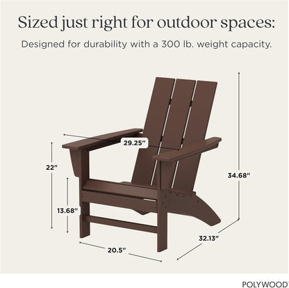 POLYWOOD Modern Adirondack Chair: A Weather-Resistant Outdoor Oasis