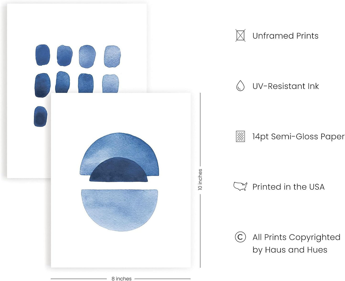 Elevate Your Space with Abstract Blue Wall Art Prints