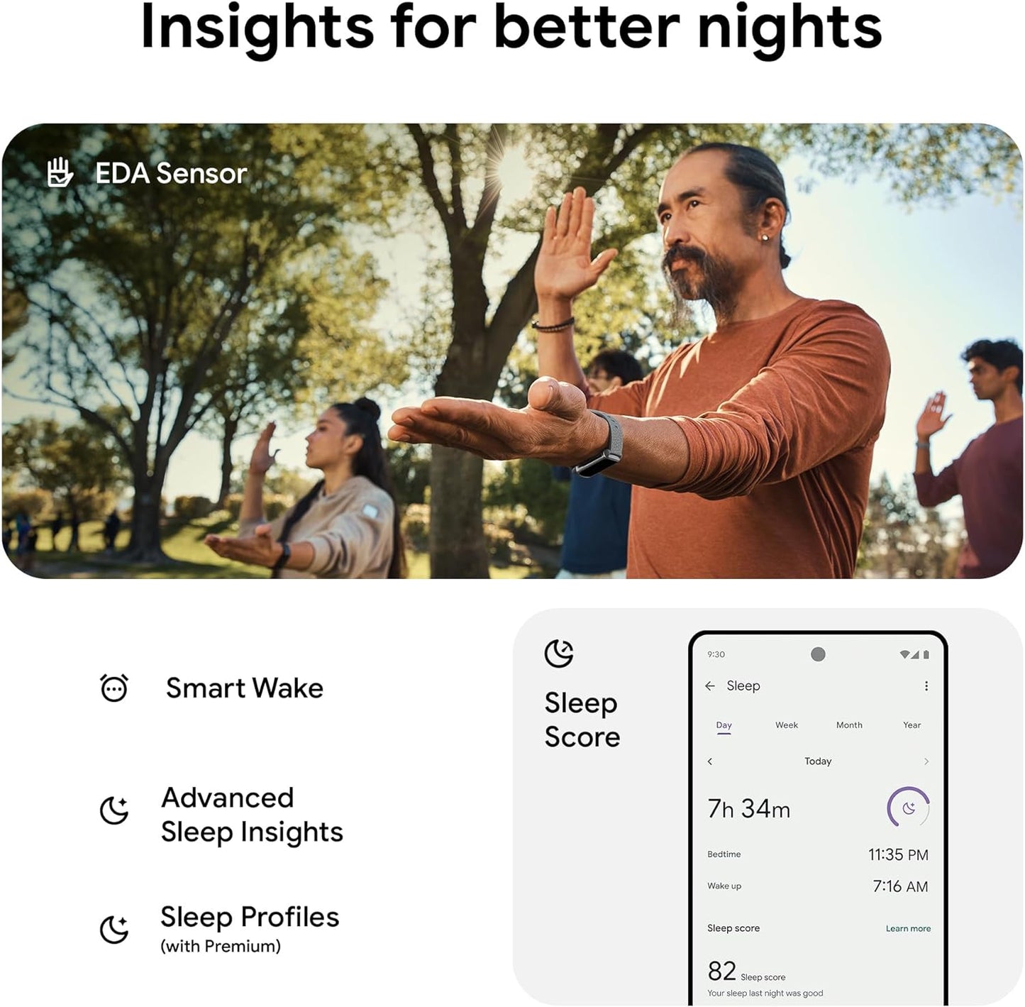 Google Fitbit Charge 6 Advanced Health and Fitness Tracker with Built-in GPS, Stress Management Tools, Sleep Tracking, 24/7 Heart Rate and more -- Silver/White