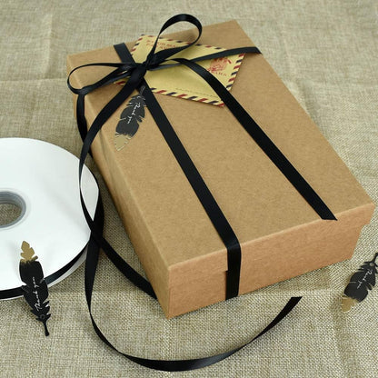 TONIFUL 3/8 Zoll x 100 Yards Schwarzes Satinband Dünnes, einfarbiges Stoffband auf Rolle zum Geschenkeverpacken, für Einladungen, Blumen, Haare, Ballons, Bastelarbeiten, Nähen, Party, Hochzeit, Halloween-Dekoration, Valentinstagsstrauß